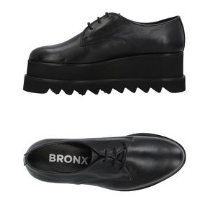 Bronx leather platform creeper oxfords